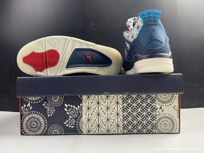 Official Maikesneakers SE Sashiko Retro Jordan 4 CW0898-400 Air 0722